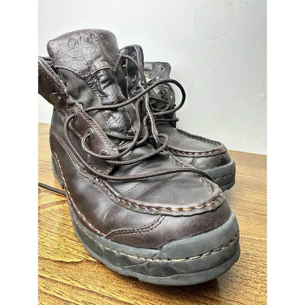 Vintage Cabela's Brown Leather GORE-TEX Stitched Moc-toe Work Boots Men's US 11W
